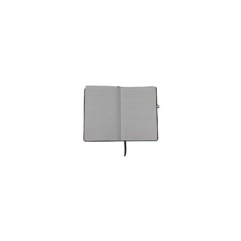 Taccuino con copertina in tessuto riciclata dai chicchi di caffè Donau - 96 ff ricilati da 80 g/m² - conf. 3 pz -